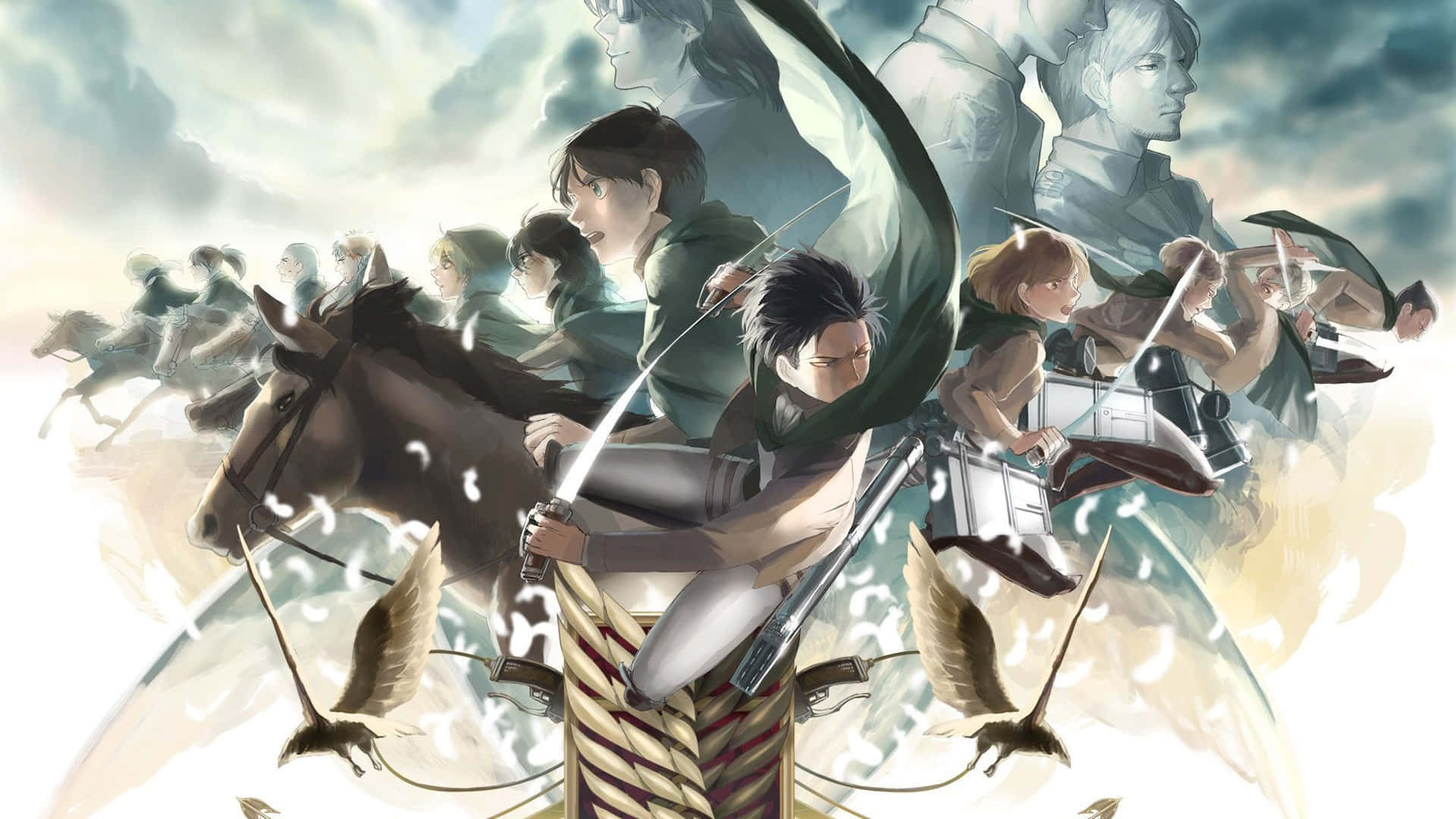 Attack On Titan Season 3, Anime warriors, gear, Full HD Desktop Wallpaper