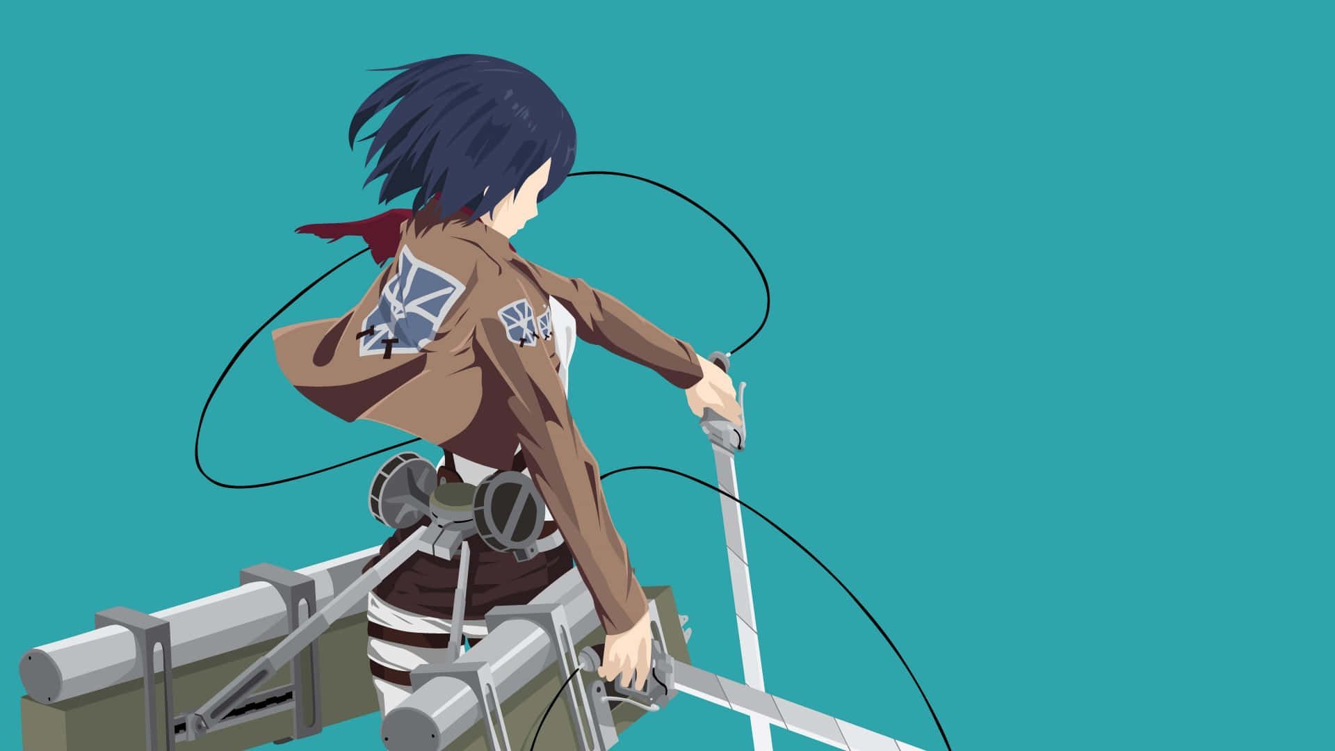 Attack On Titan Season 3, brown uniform, gear, Full HD Desktop Wallpaper