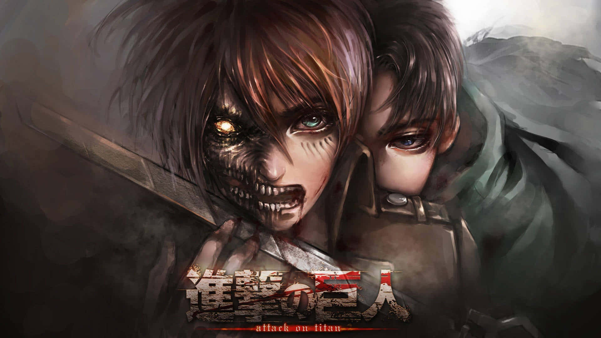 Attack On Titan Season 3, Titan face, human companion, Full HD Desktop Wallpaper
