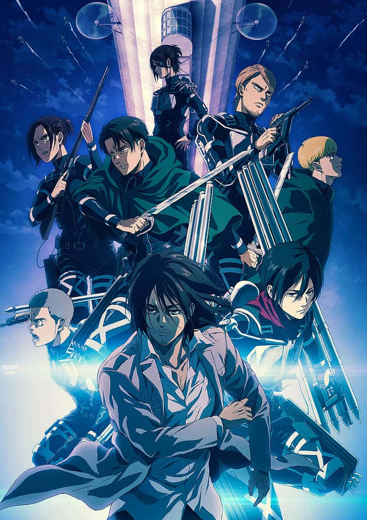 Attack On Titan Season 4, anime soldiers, dark gear, SD Phone Wallpaper