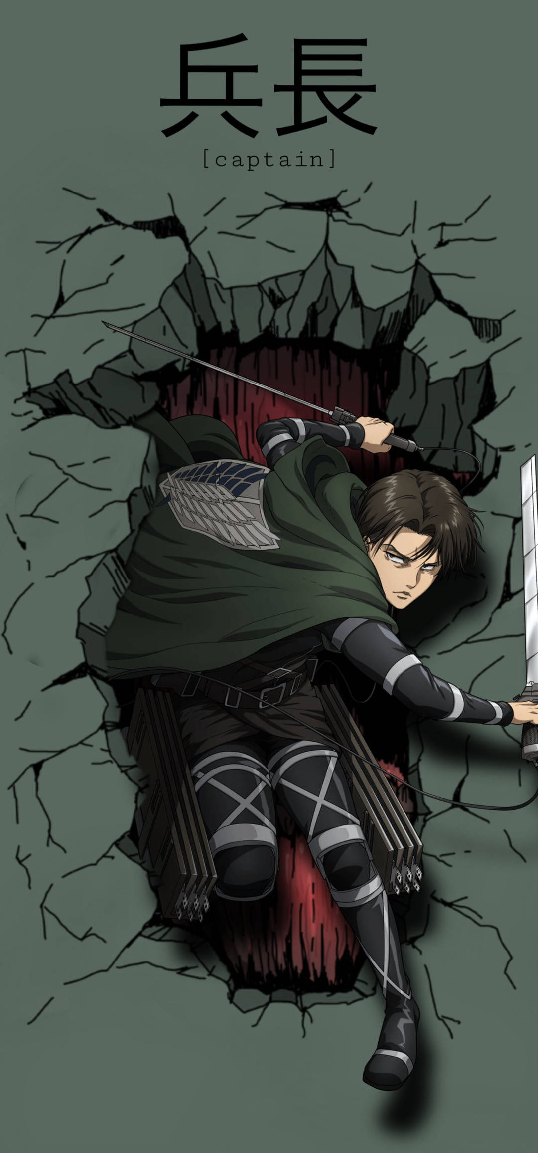 Attack On Titan Season 4, final battle, cracked stone wall, Full HD Phone Wallpaper