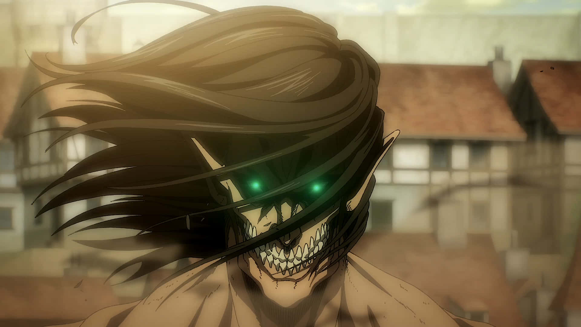 Attack On Titan The Final Season, anime titan, glowing green eyes, Full HD Desktop Wallpaper