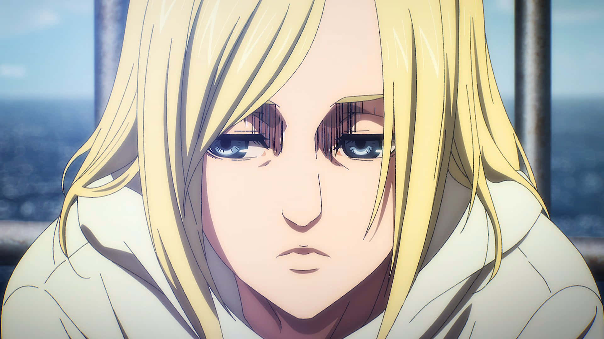 Attack On Titan The Final Season, blonde anime girl, blue eyes, Full HD Desktop Wallpaper
