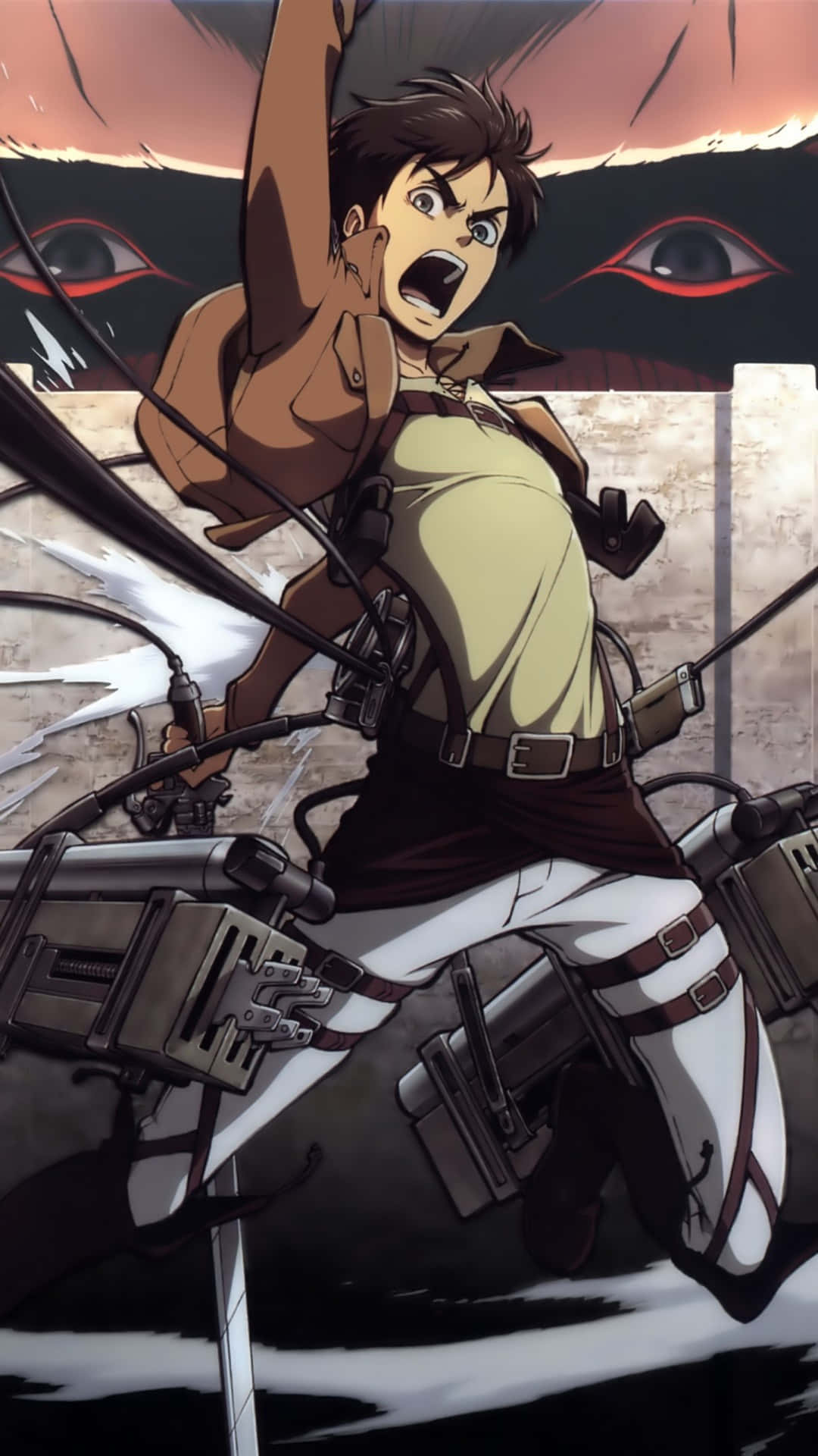 Attack On Titan, Titan Eren, combat harness, Full HD Phone Wallpaper