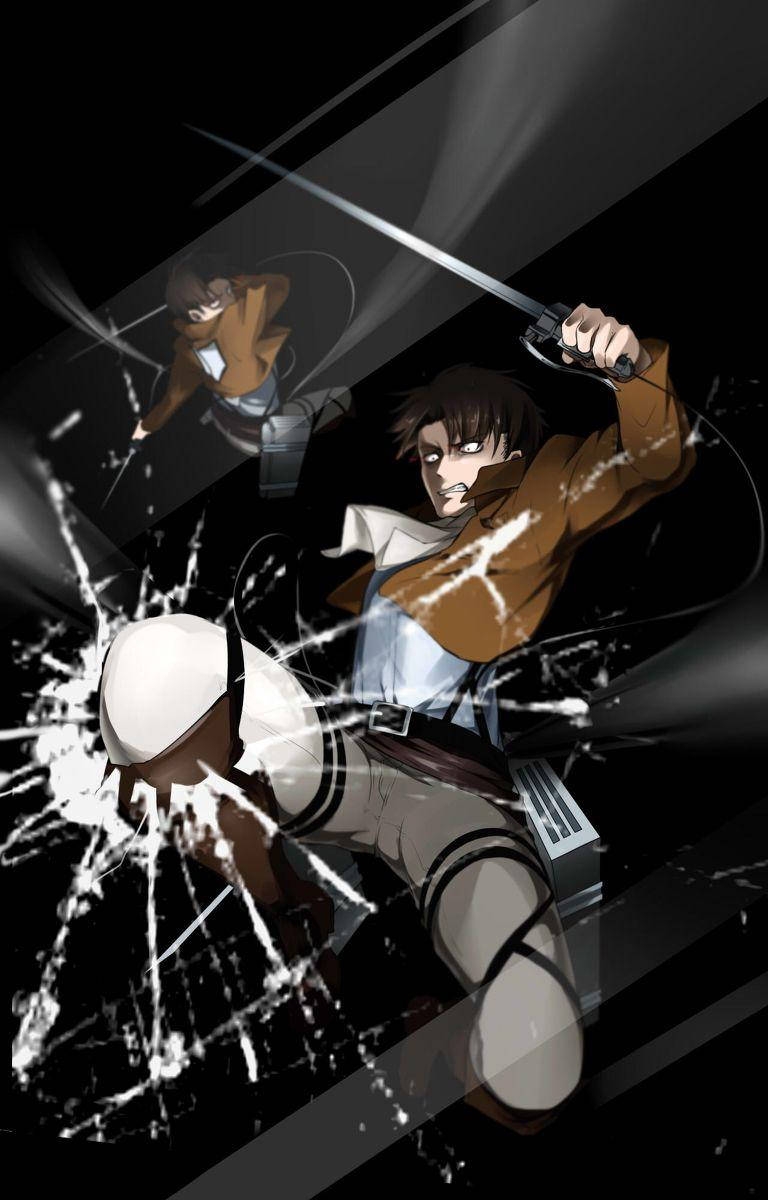 Attack On Titan, brown jackets, swords, SD Phone Wallpaper