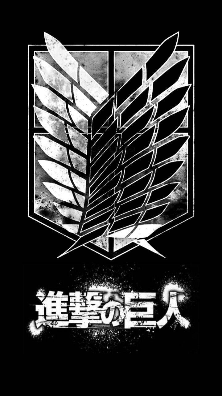 Attack On Titan, textured, black and white, HD Phone Wallpaper