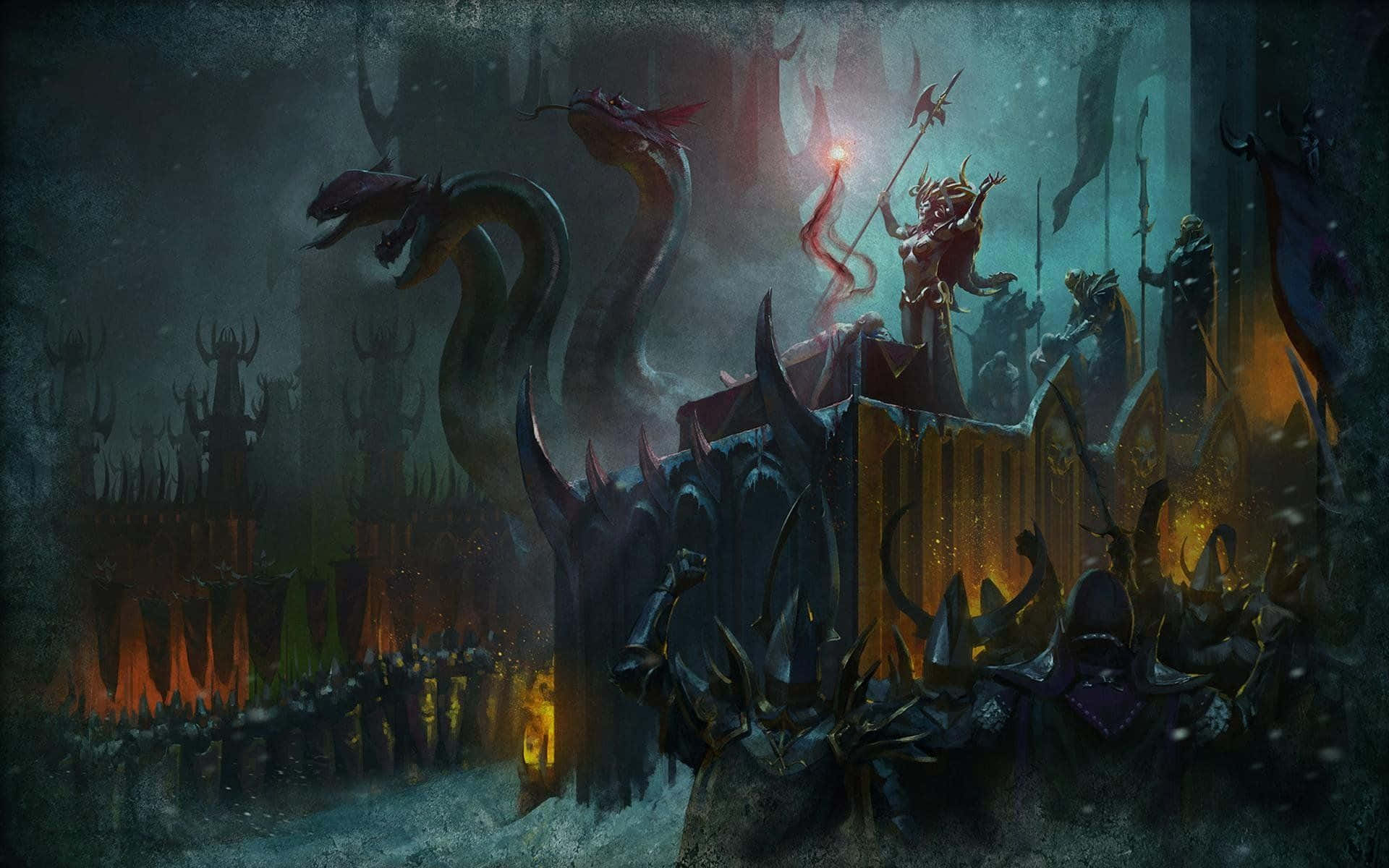 Attila, demonic figure, spiked throne, Full HD Desktop Wallpaper