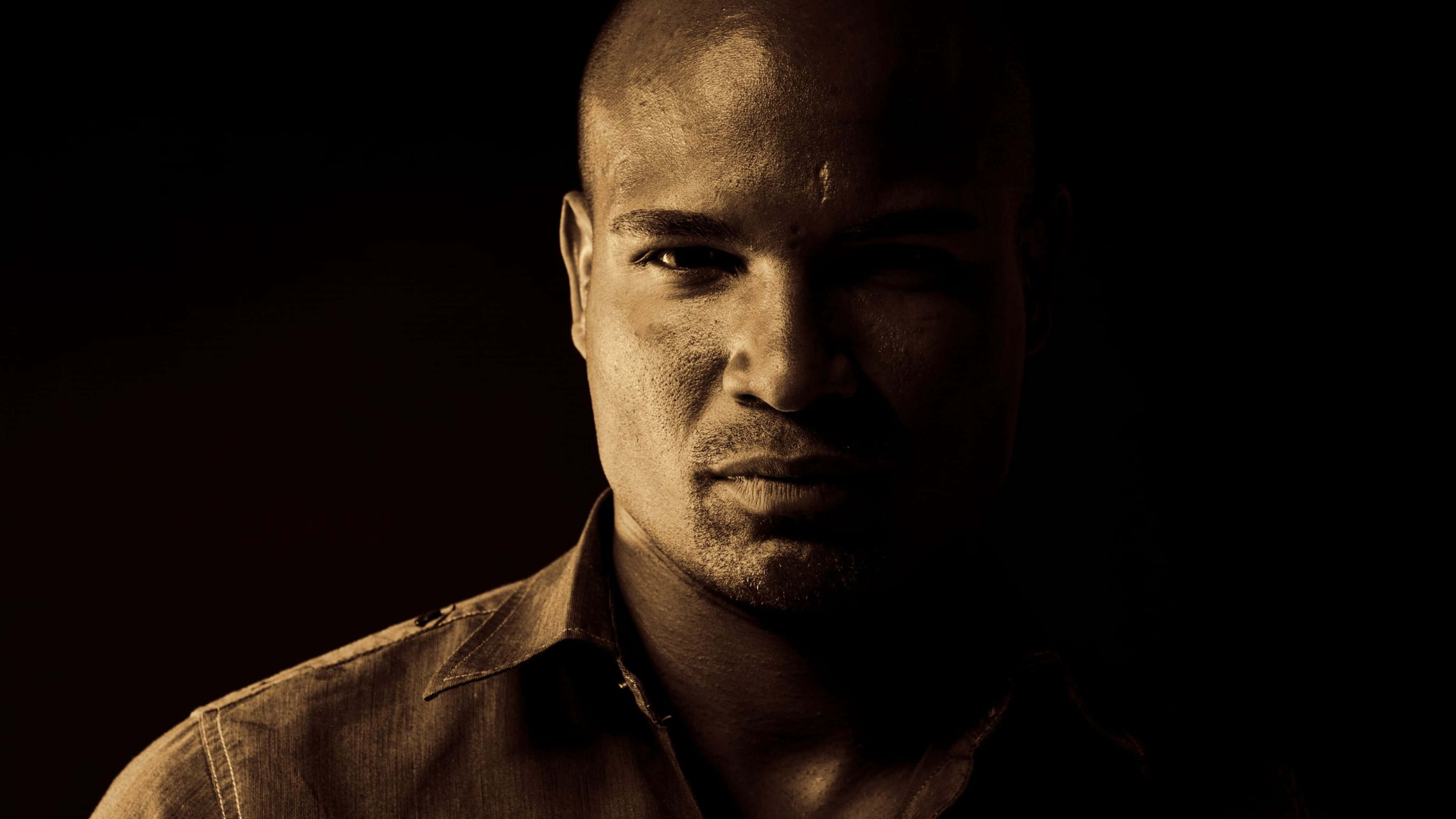 4K Boys Attitude, bald man, serious expression, 4K Desktop Wallpaper