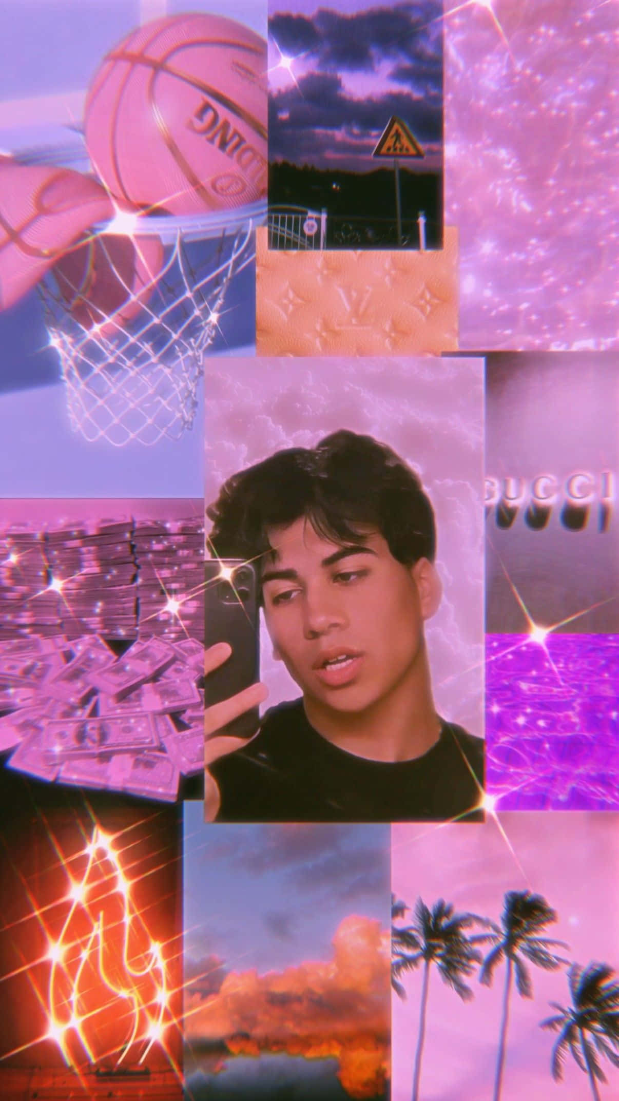 Teenage Boy Aesthetic, pastel, pink, Full HD Phone Wallpaper