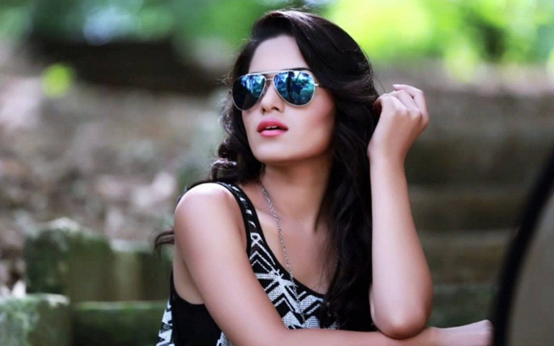 black, avator sunglasses, dark hair, Full HD Desktop Wallpaper