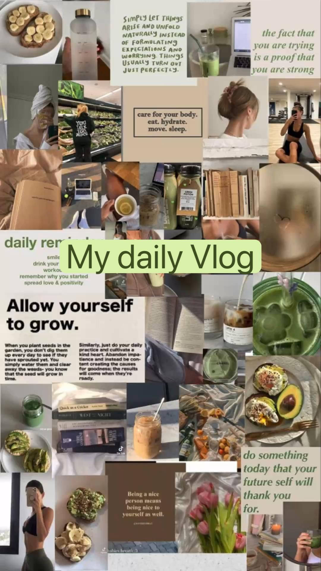 That Girl Aesthetic, wellness moments, smoothies, Full HD Phone Wallpaper