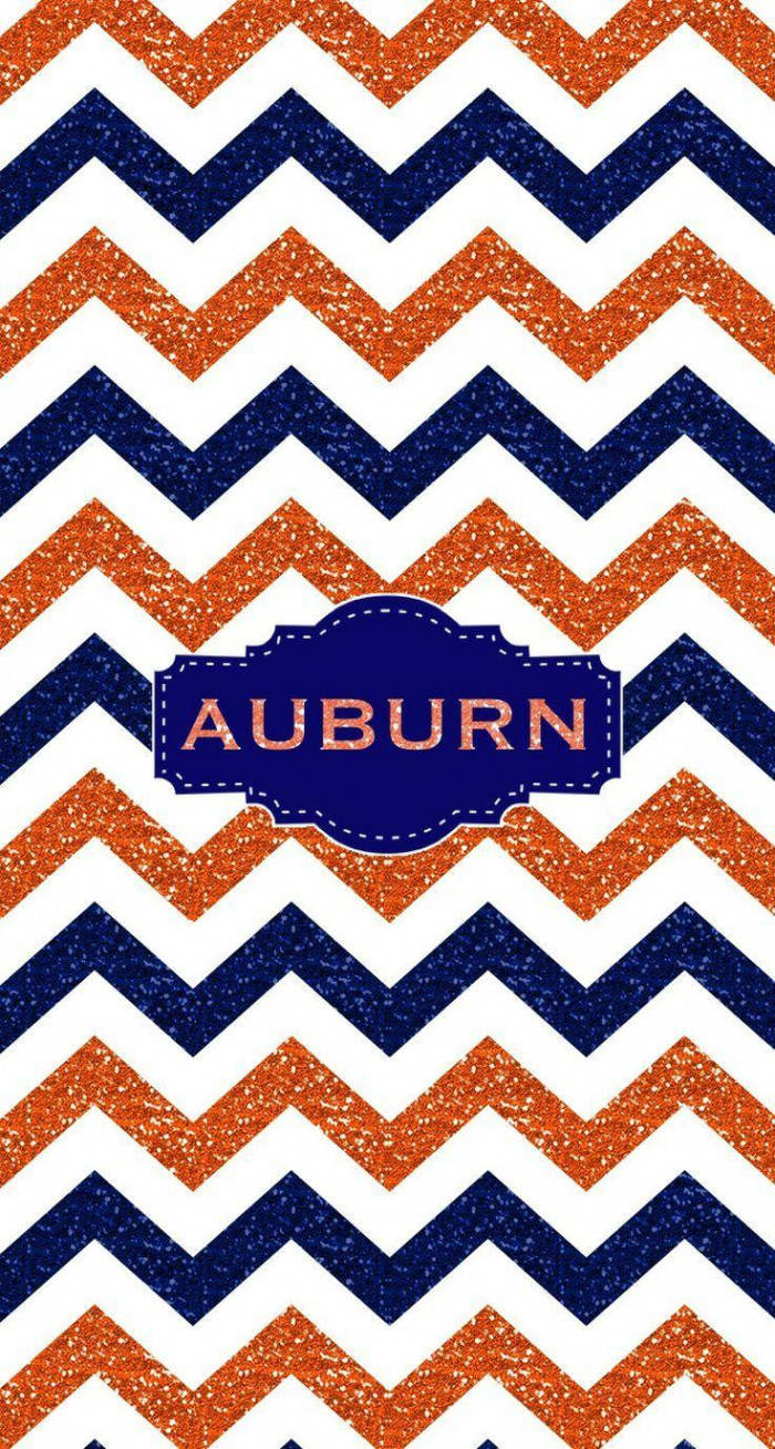 Auburn Football, zig zag, orange, HD Phone Wallpaper