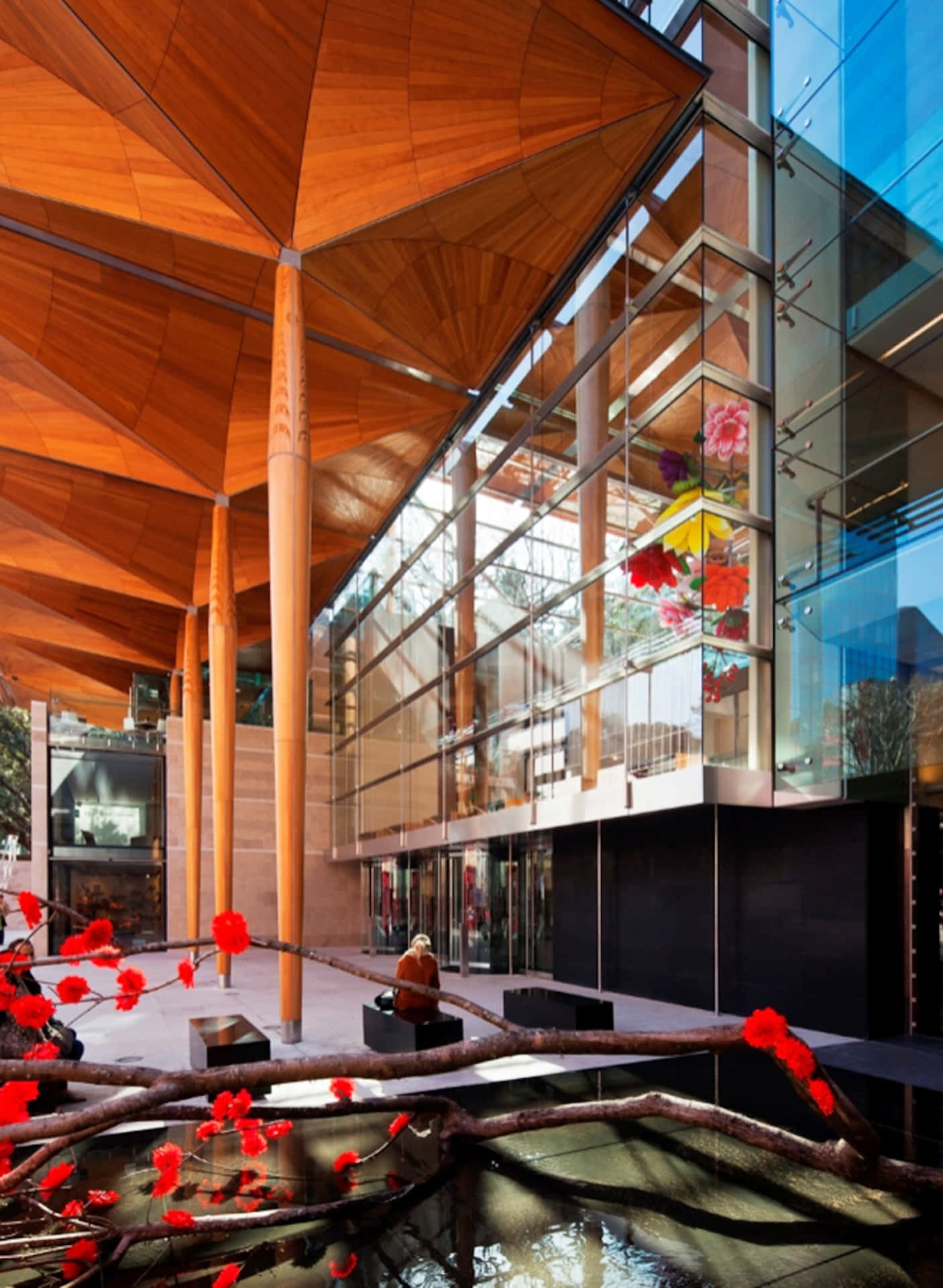 Auckland Art Gallery, exterior design, modern architectural atrium, Full HD Phone Wallpaper