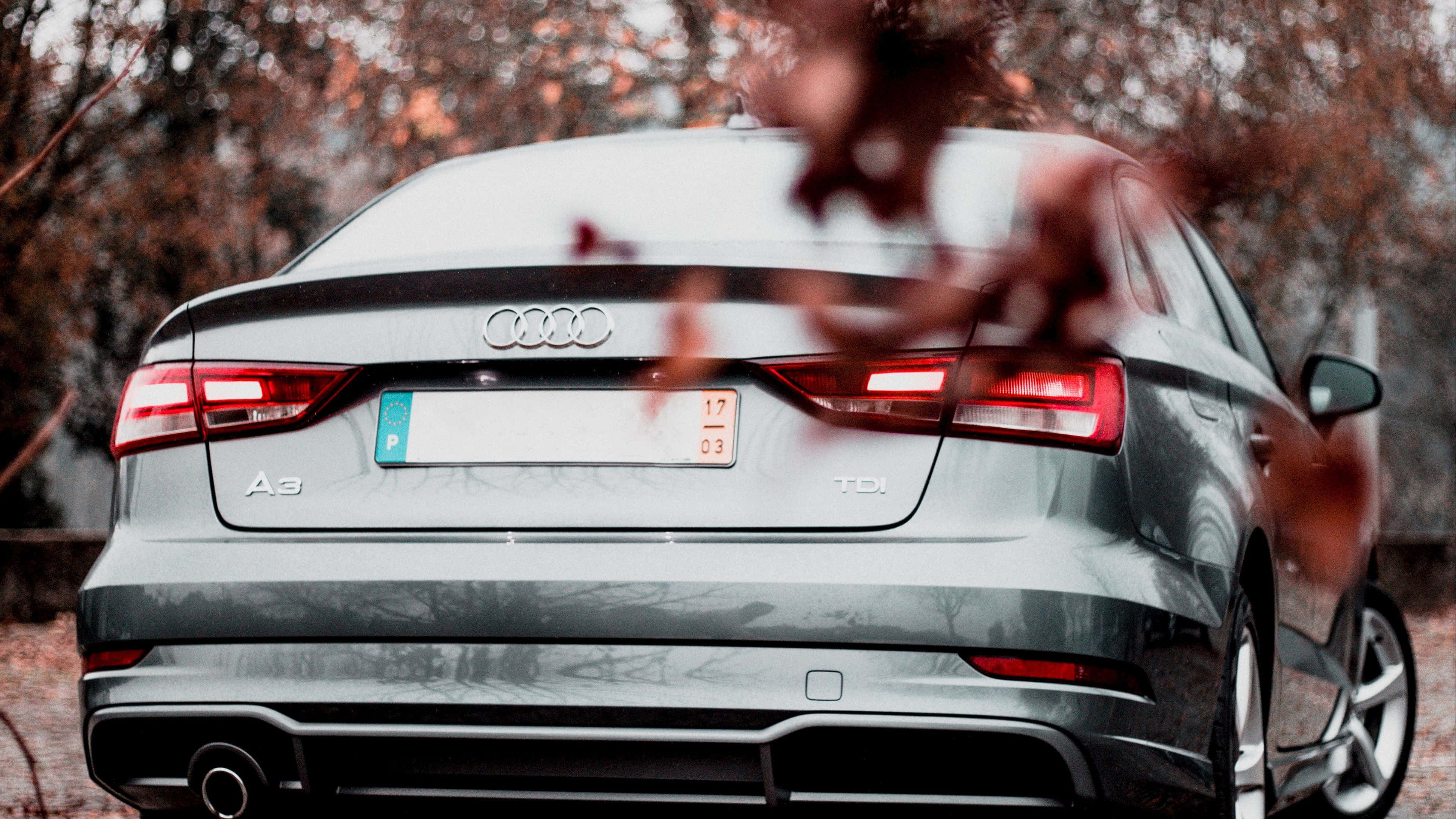 Audi A3, silver, sedan, 4K Desktop Wallpaper