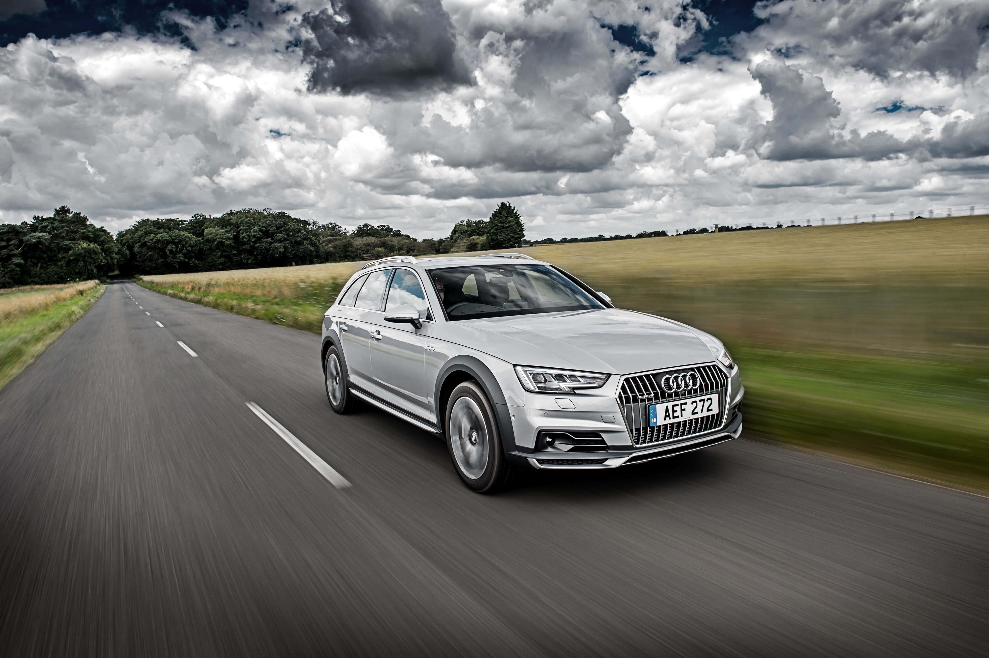 Audi A4, silver, station wagon, 4K Desktop Wallpaper