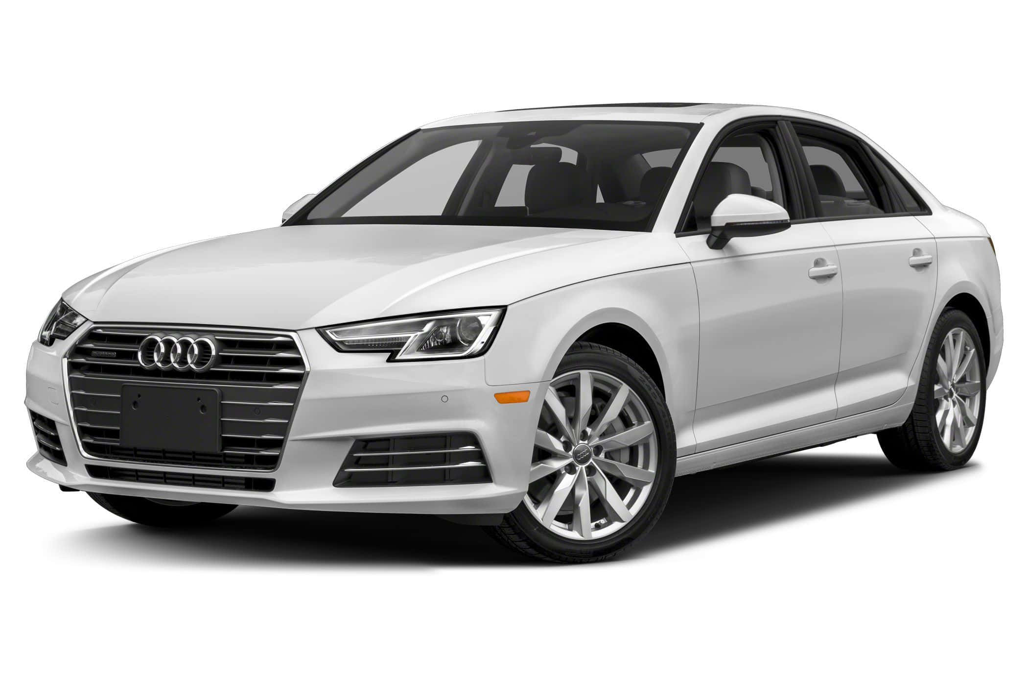 Audi A4, white, chrome accents, Full HD Desktop Wallpaper