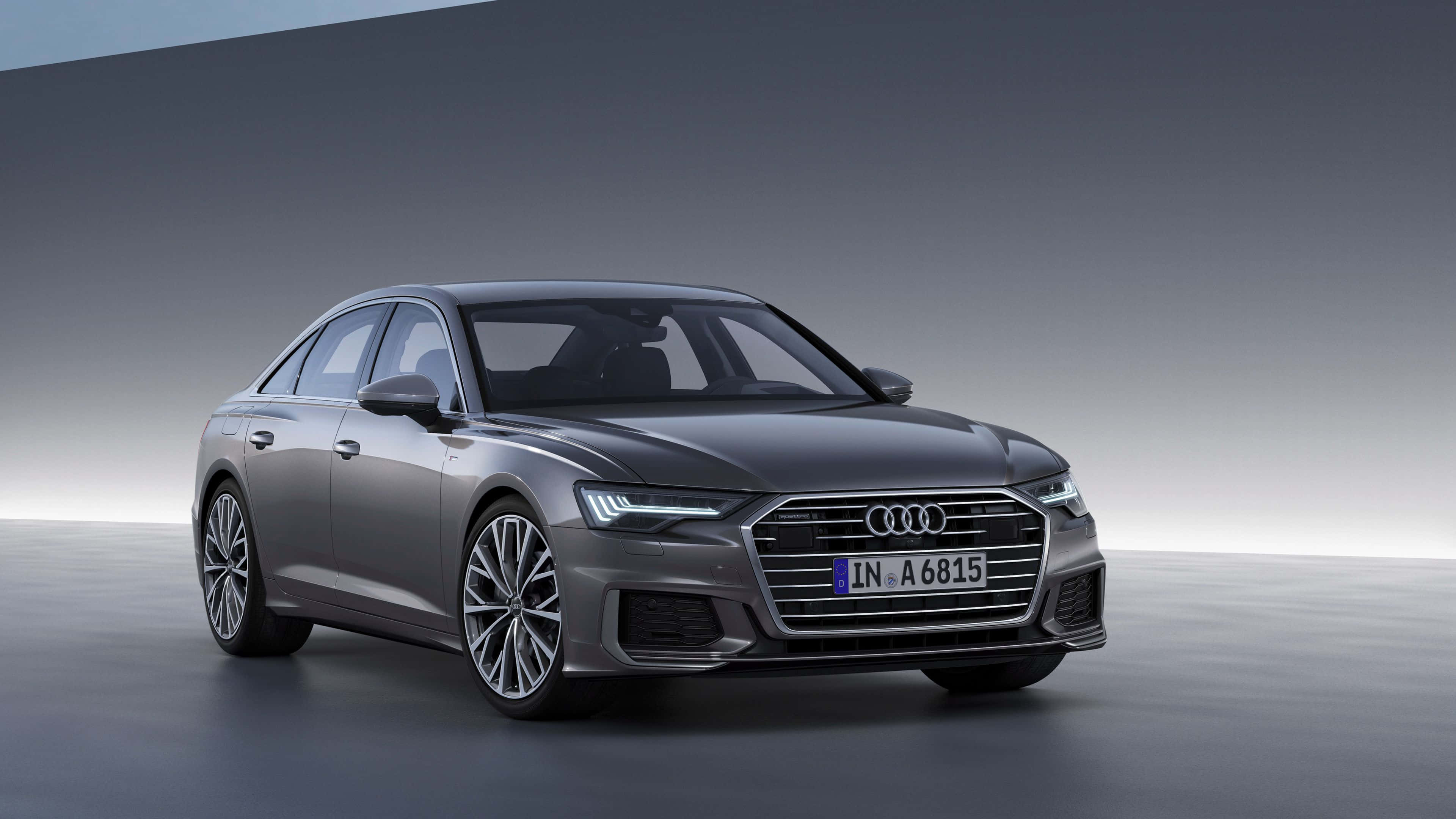 Audi A6, gray, sedan, 4K Desktop Wallpaper