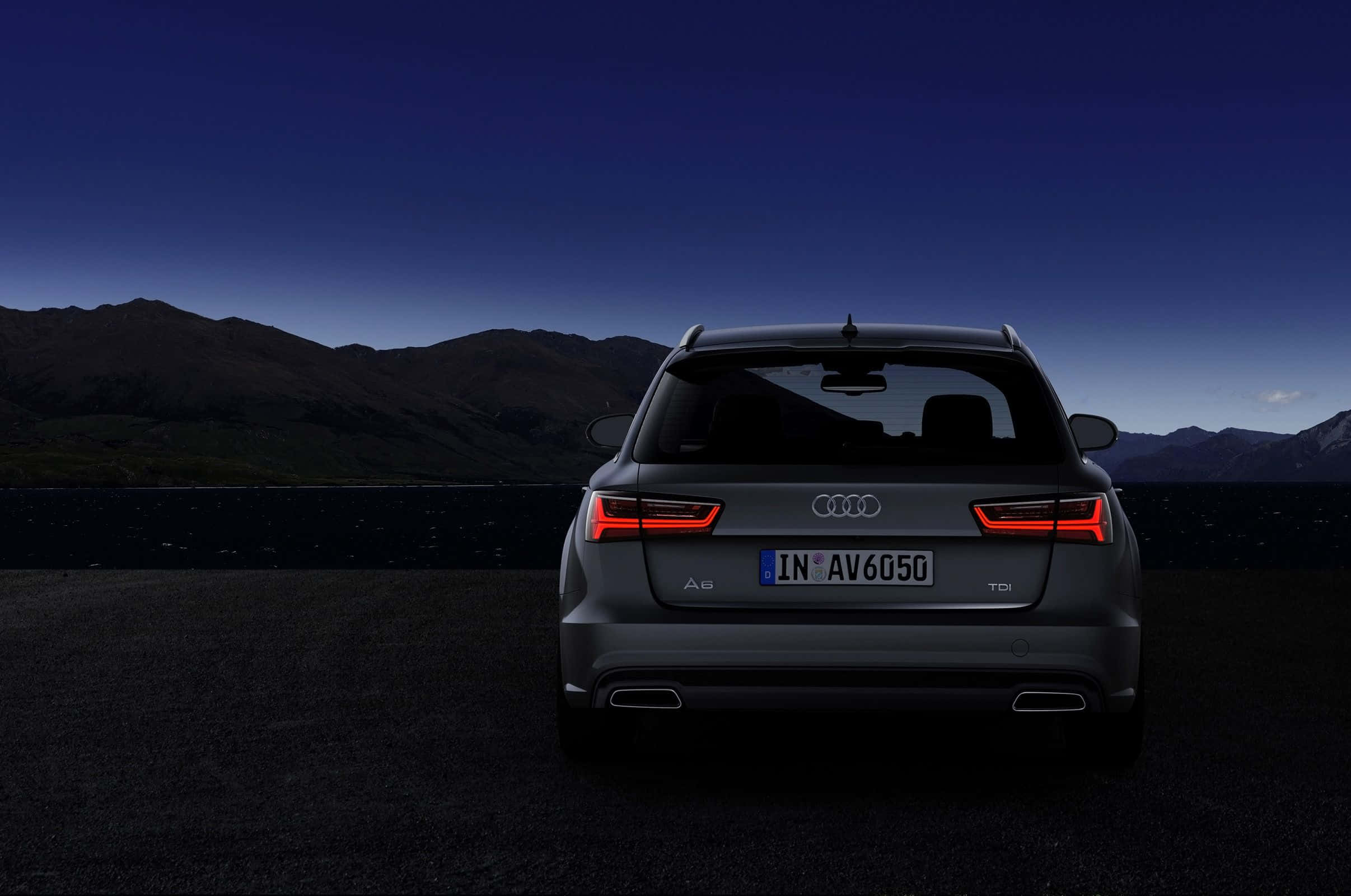 Audi A6, gray, station wagon, Full HD Desktop Wallpaper