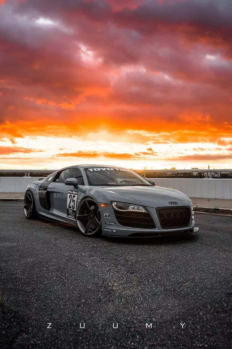 Audi iPhone, silver, number 25, SD Phone Wallpaper