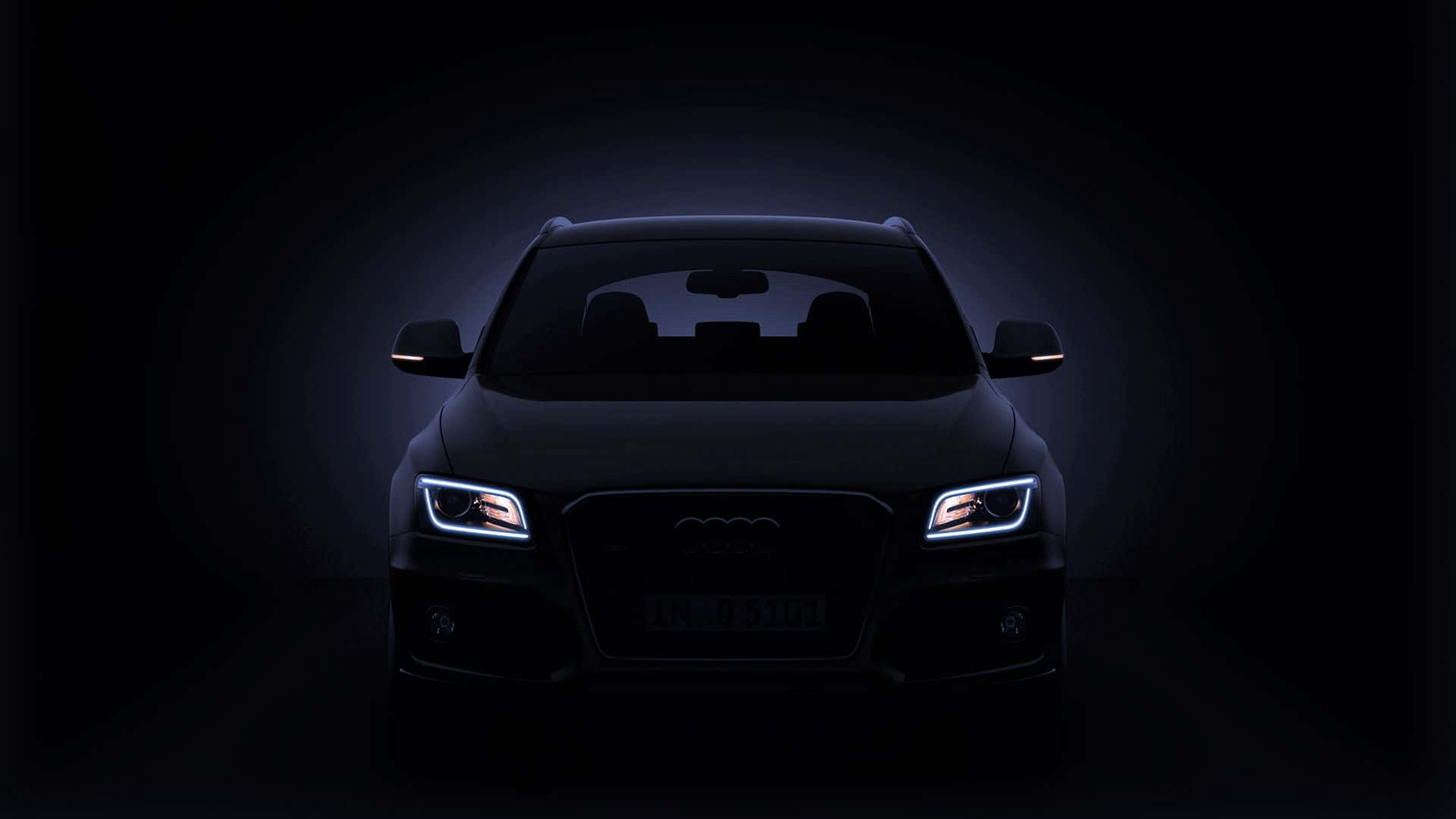 Audi Q5, black, LED headlights, Full HD Desktop Wallpaper