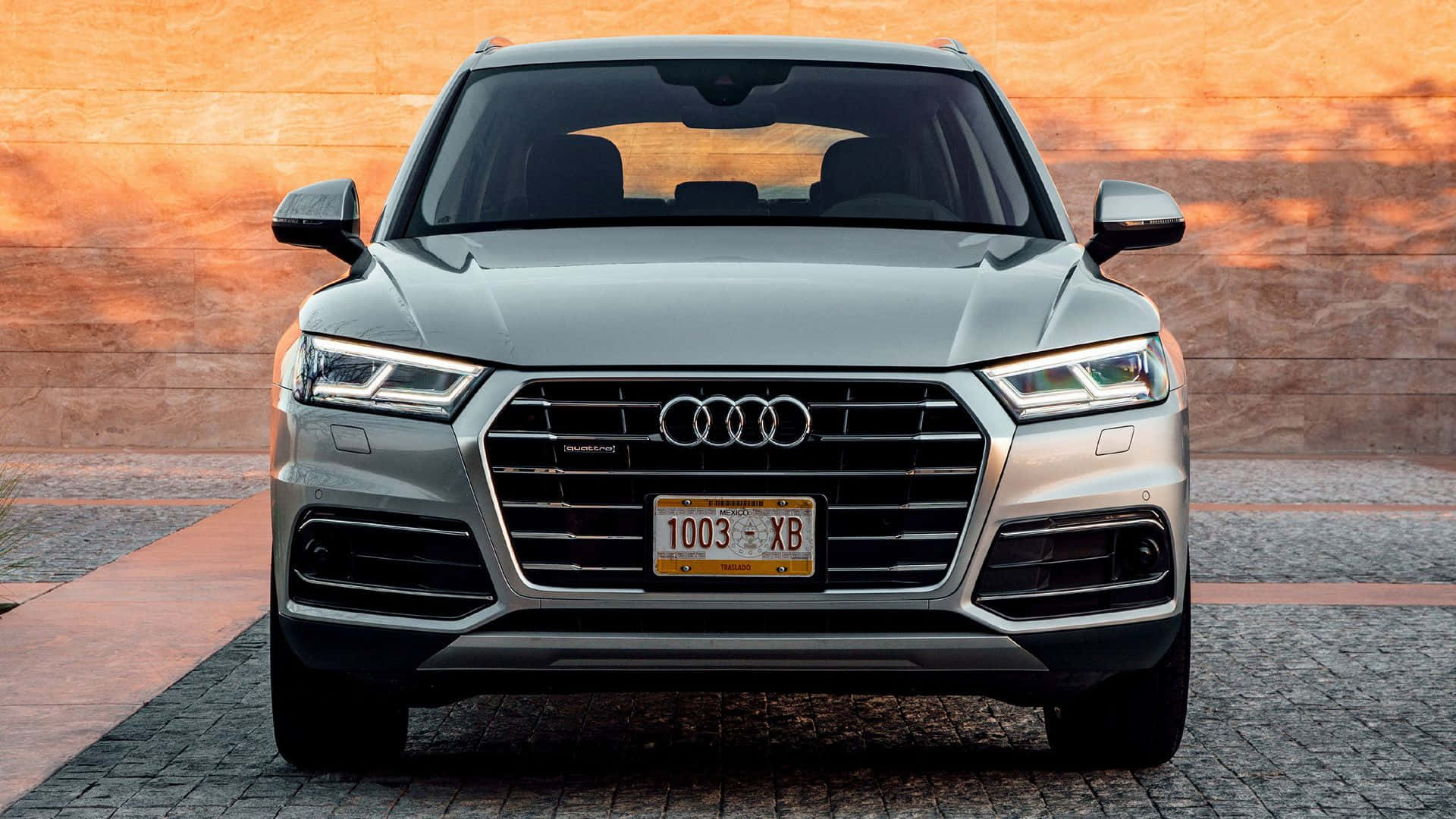 Audi Q5, silver, front view, Full HD Desktop Wallpaper