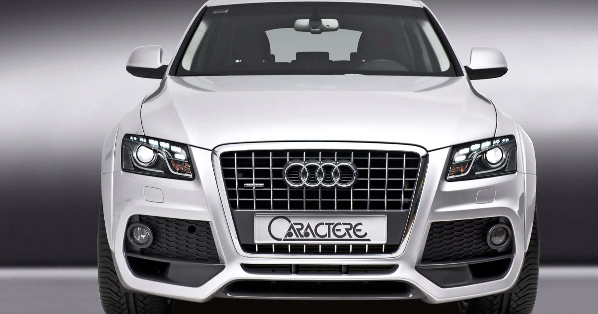 Audi Q5, Caractere tuning badge, white, Full HD Desktop Wallpaper