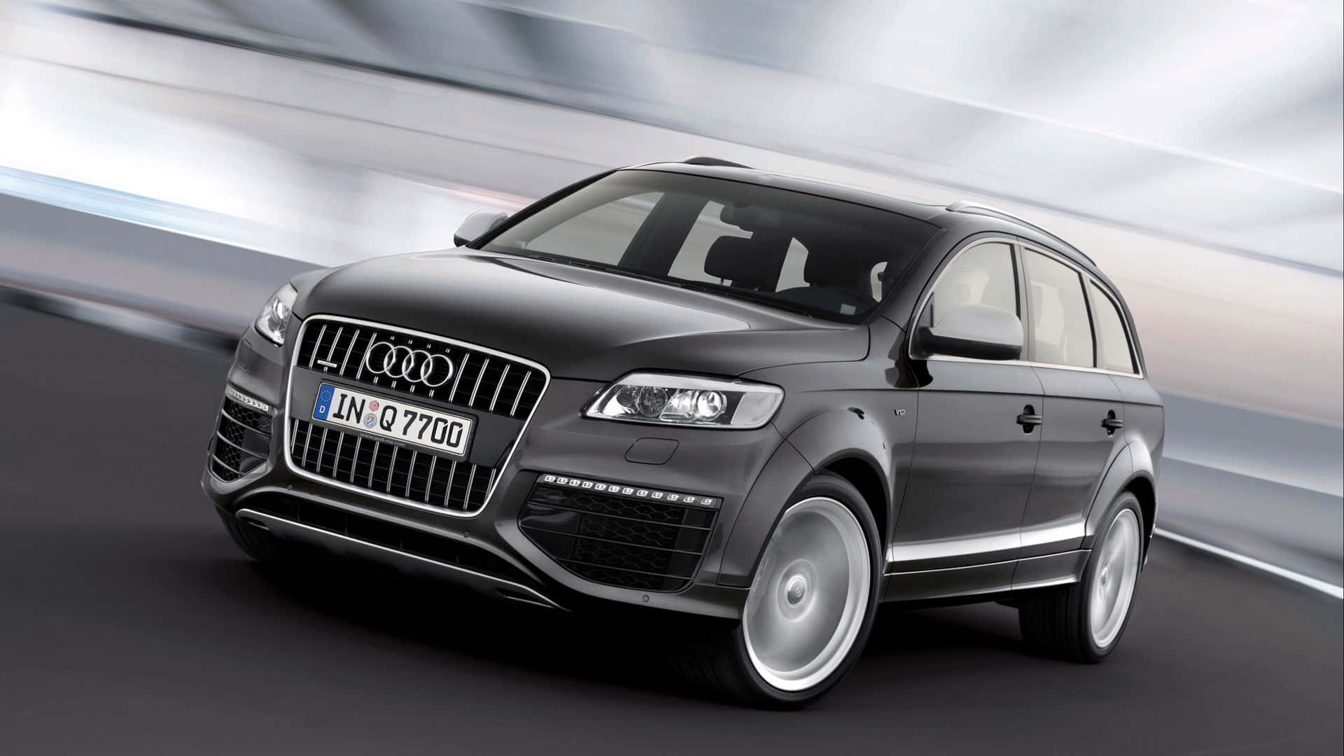 Audi Q7, black, SUV, Full HD Desktop Wallpaper