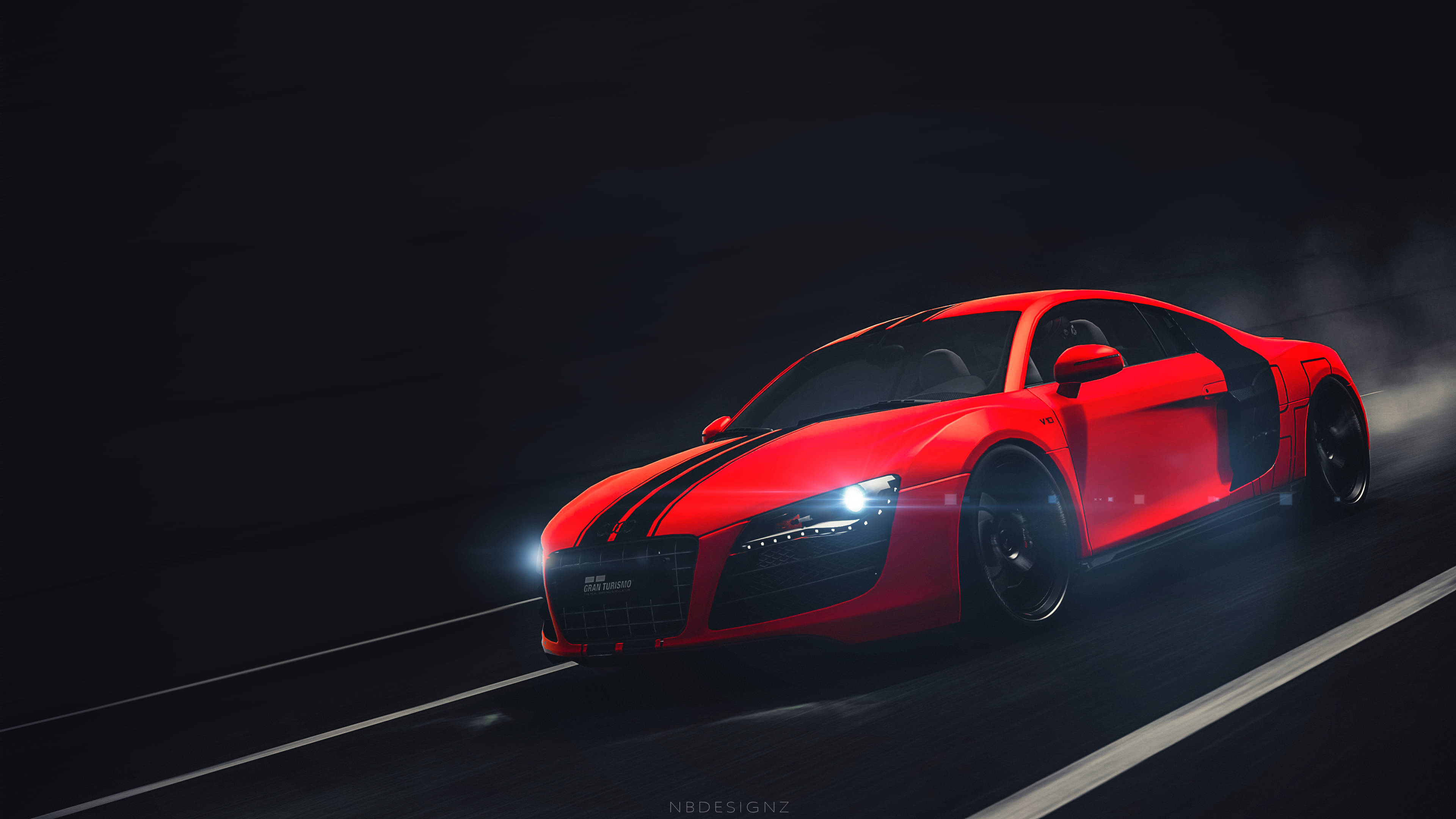 Audi R8, red, sports car, 4K Desktop Wallpaper