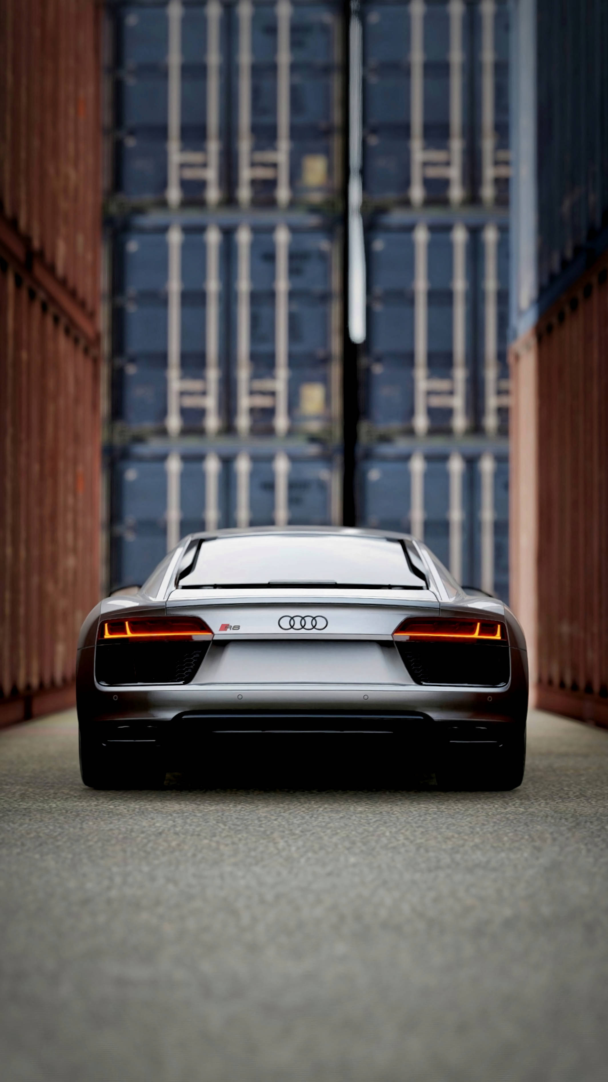 Audi R8, silver, sports car, 2K Phone Wallpaper