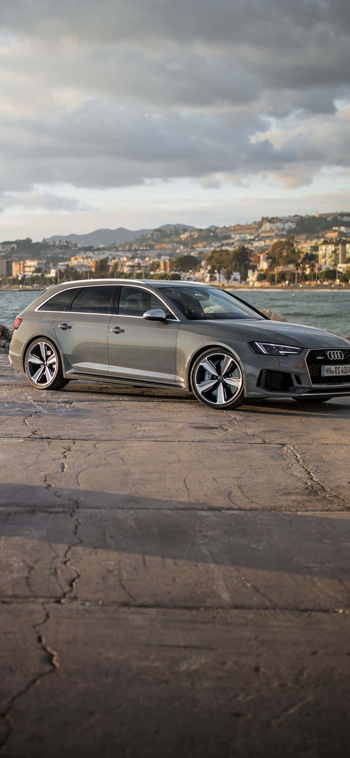 Audi RS5, silver, station wagon, Full HD Phone Wallpaper