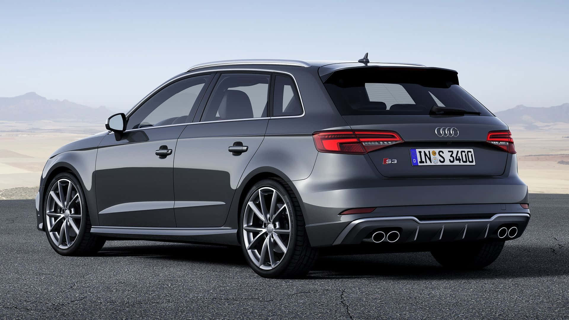 Audi S3, gray, station wagon, Full HD Desktop Wallpaper