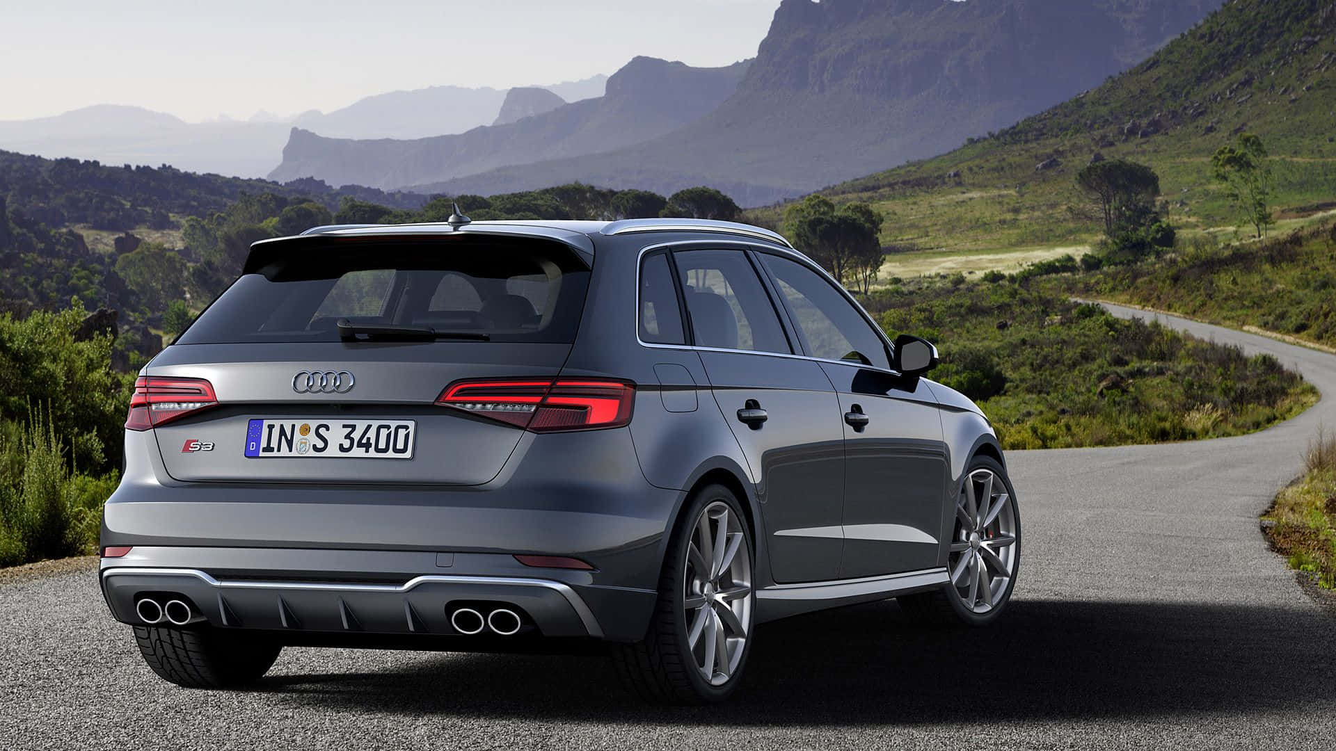 Audi S3, silver, station wagon, Full HD Desktop Wallpaper