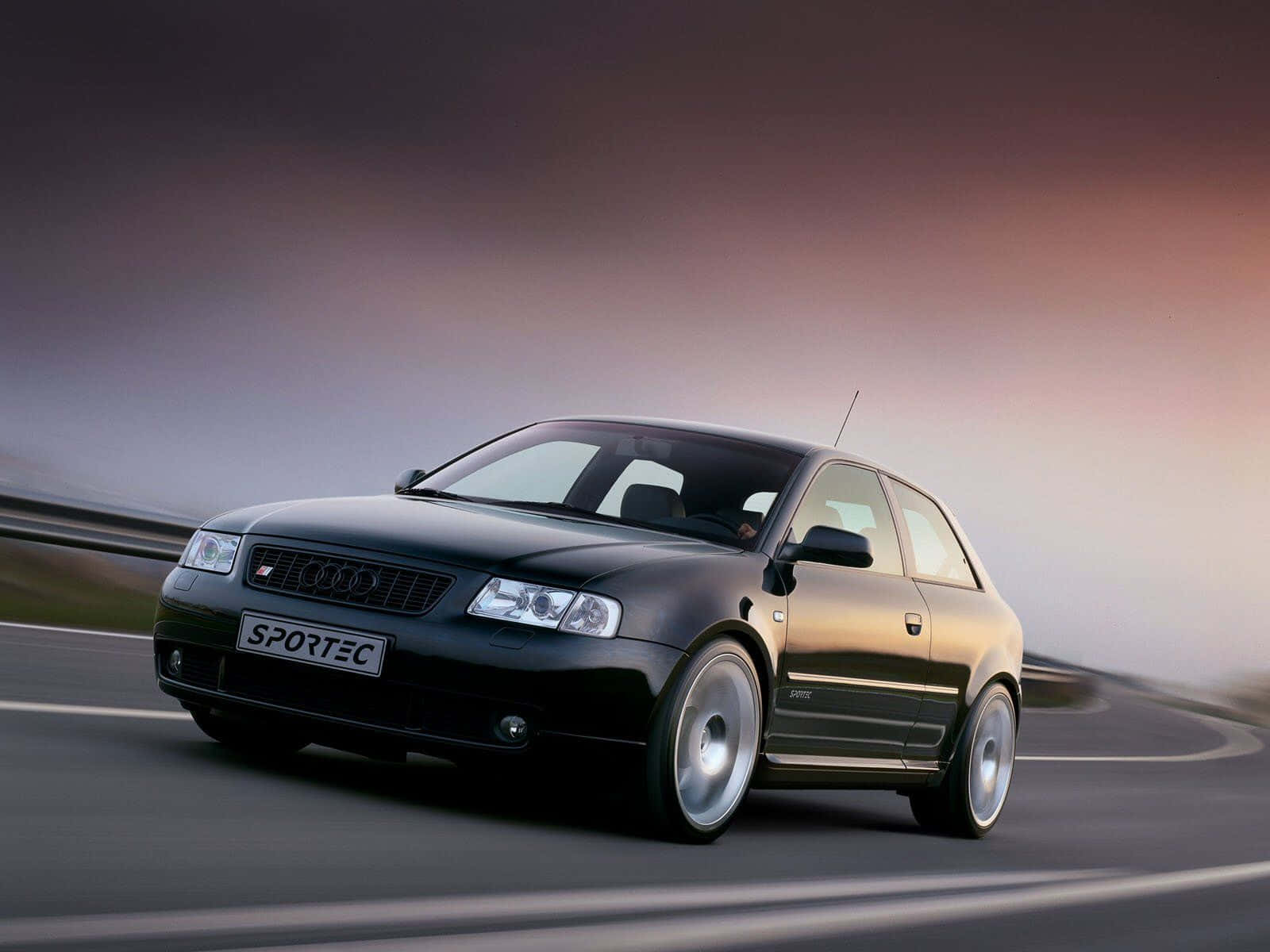 Audi S3, black, curved road, HD Desktop Wallpaper