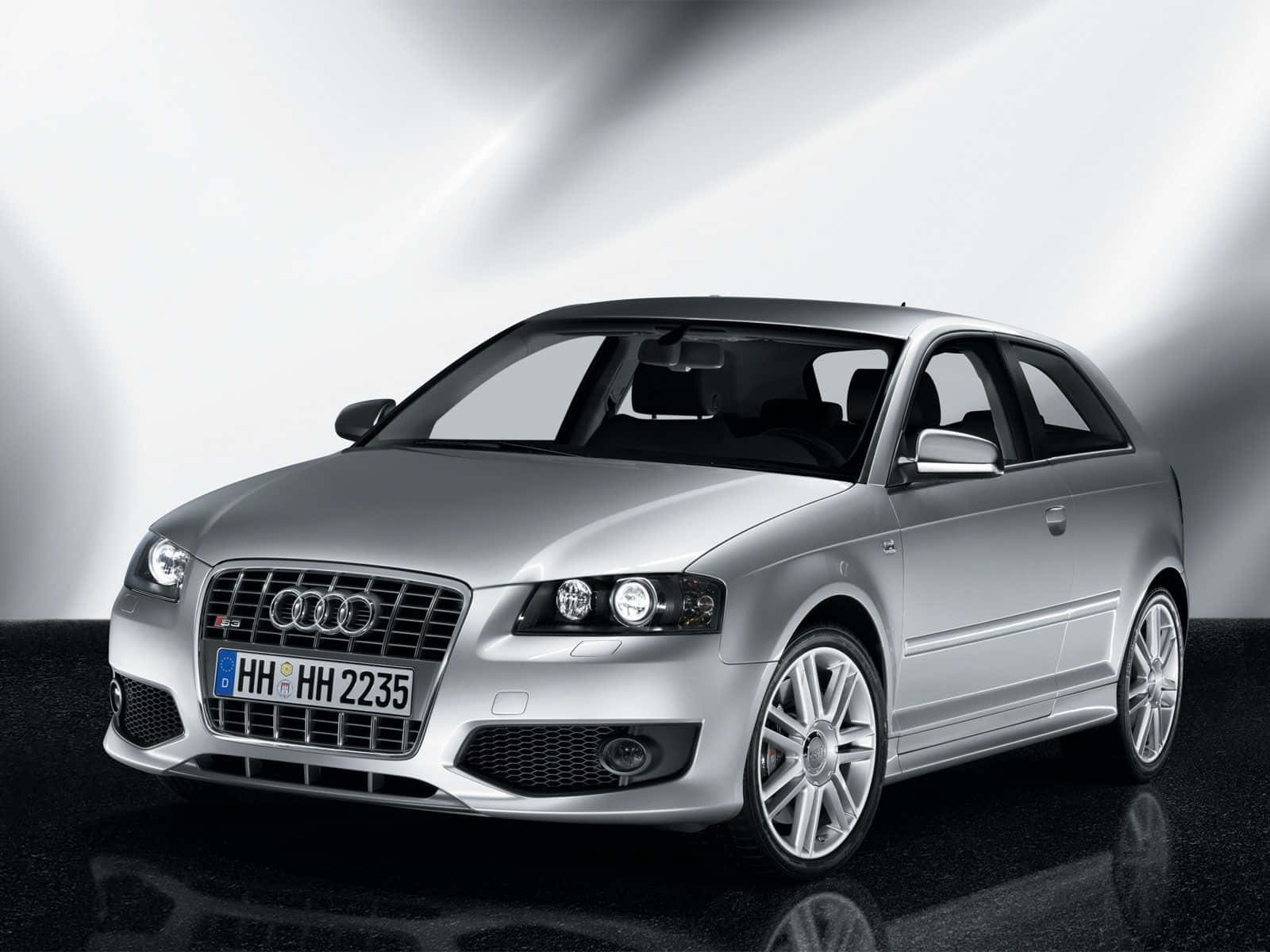 Audi S3, silver, alloy wheels, HD Desktop Wallpaper