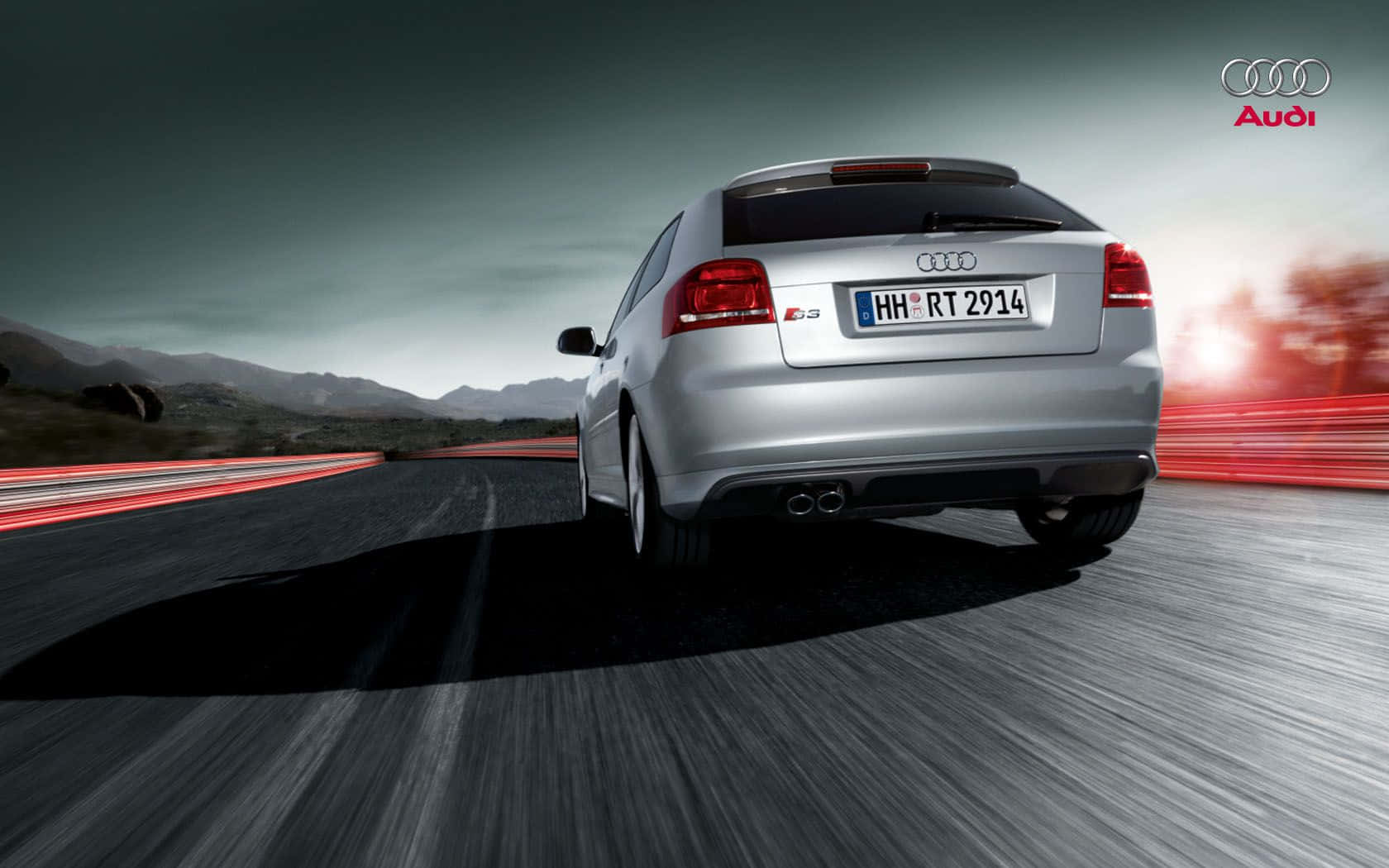 Audi S3, silver, mountain road, HD Desktop Wallpaper
