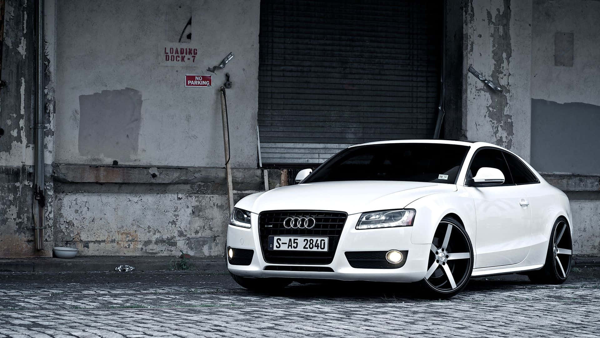 Audi S6, white, coupe, Full HD Desktop Wallpaper