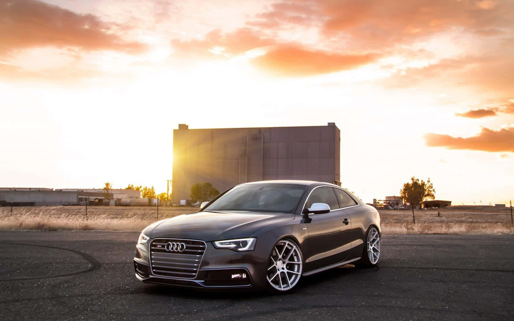 Audi S6, silver, dark gray, HD Desktop Wallpaper