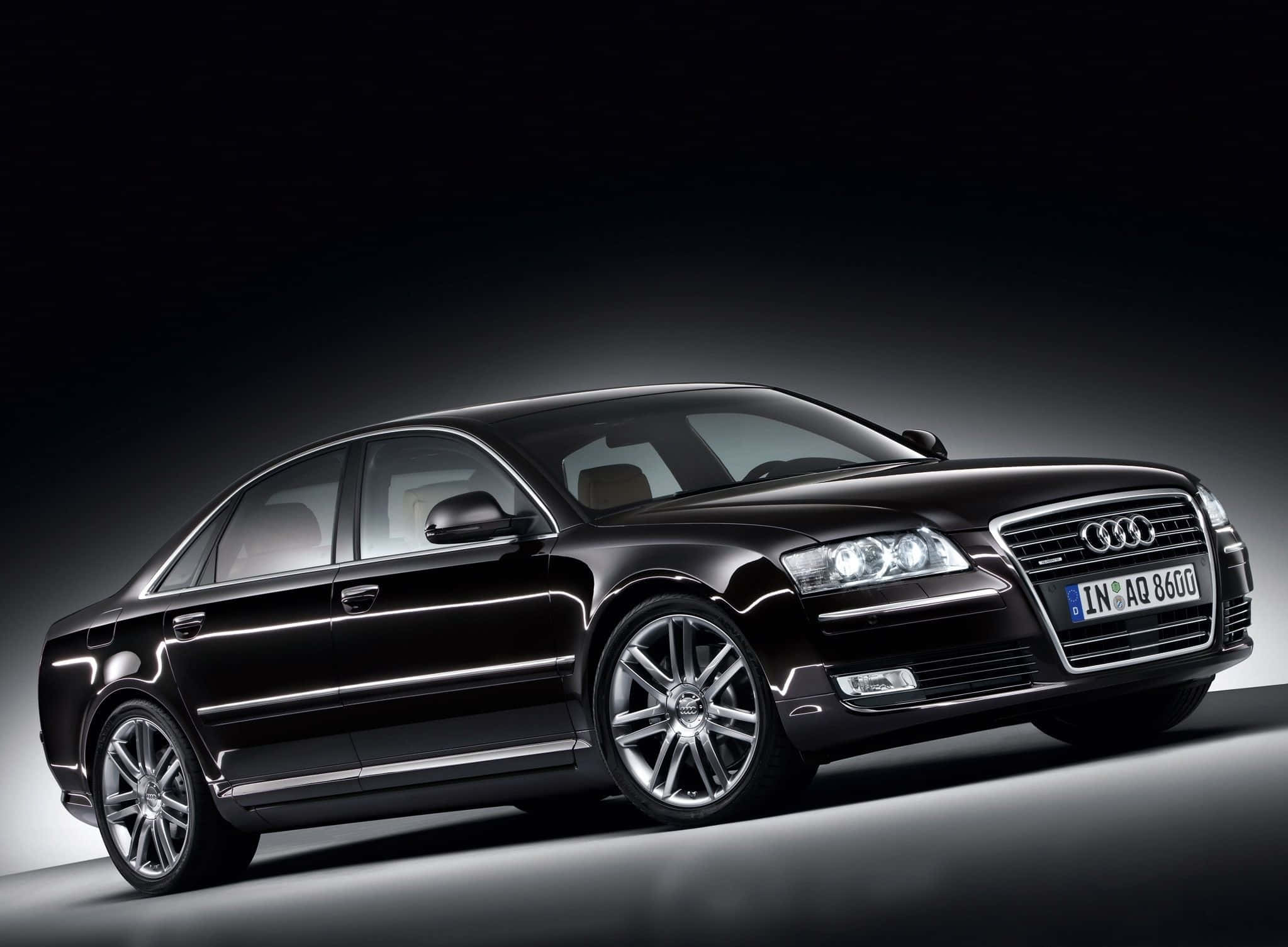 Audi S8, black, studio lights, Full HD Desktop Wallpaper
