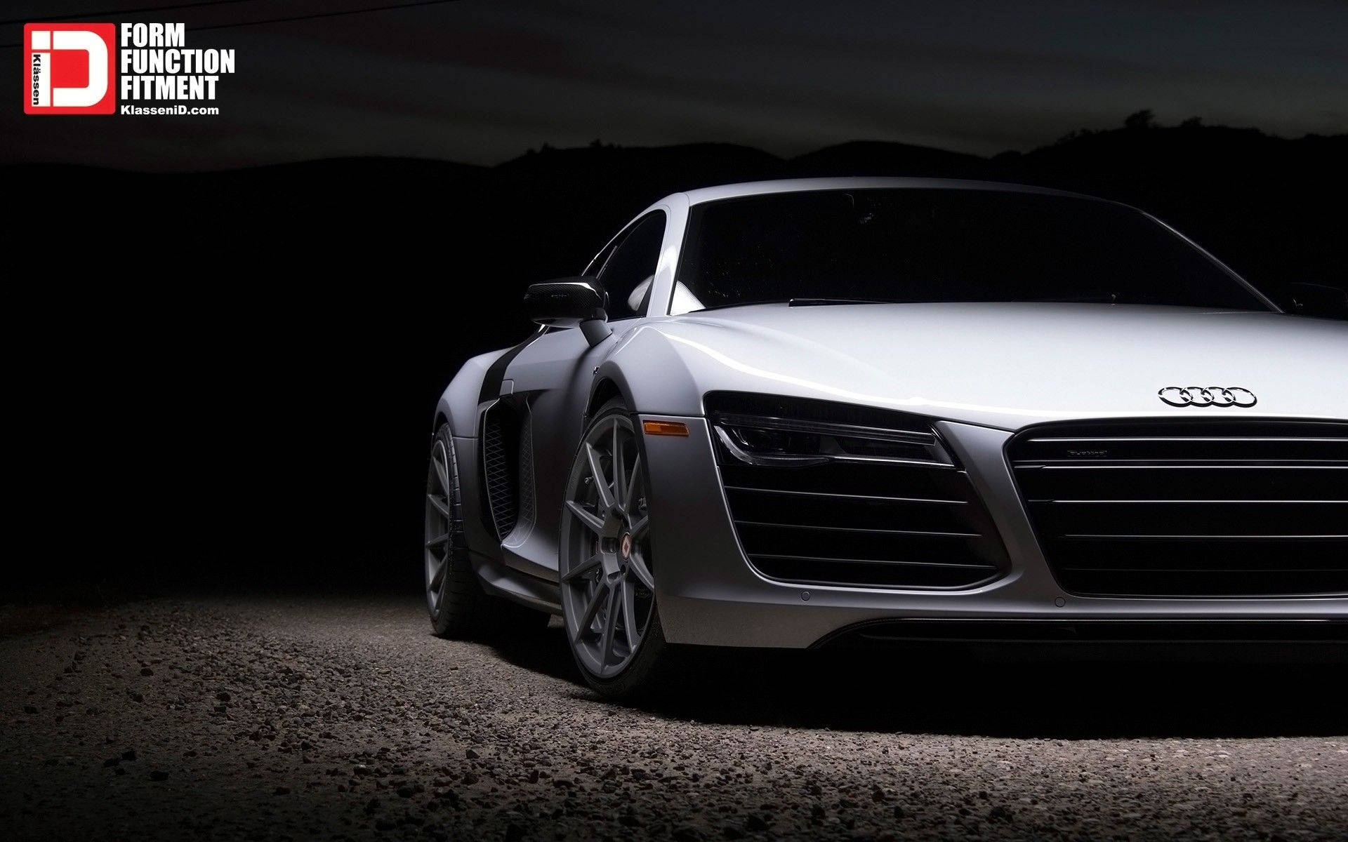 2015 Audi R-8, silver, mountainous backdrop, Full HD Desktop Wallpaper