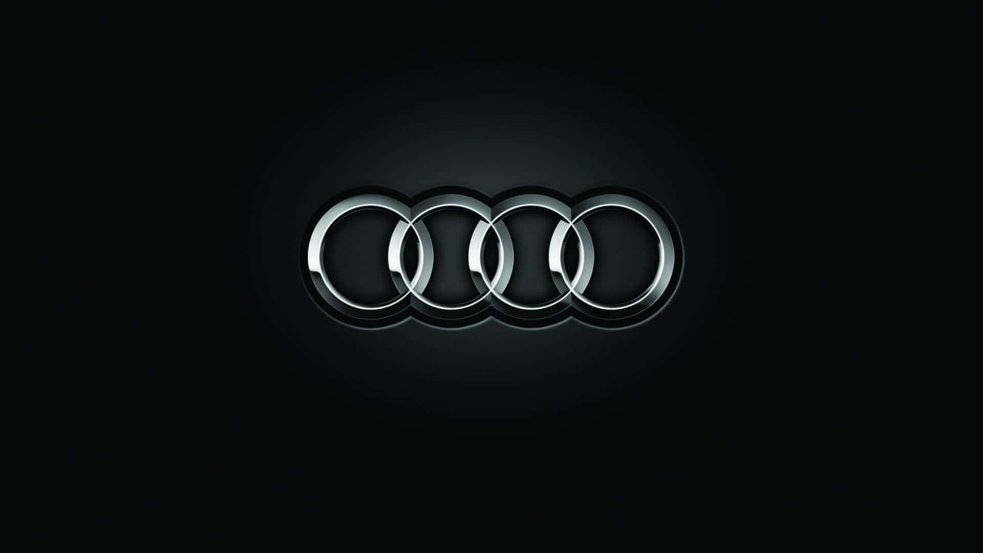 Audi, silver rings, metallic highlights, Full HD Desktop Wallpaper