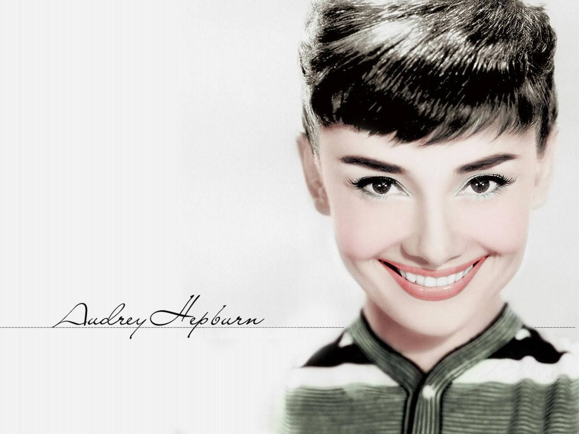 Audrey Hepburn, vintage portrait, soft lighting, Full HD Desktop Wallpaper