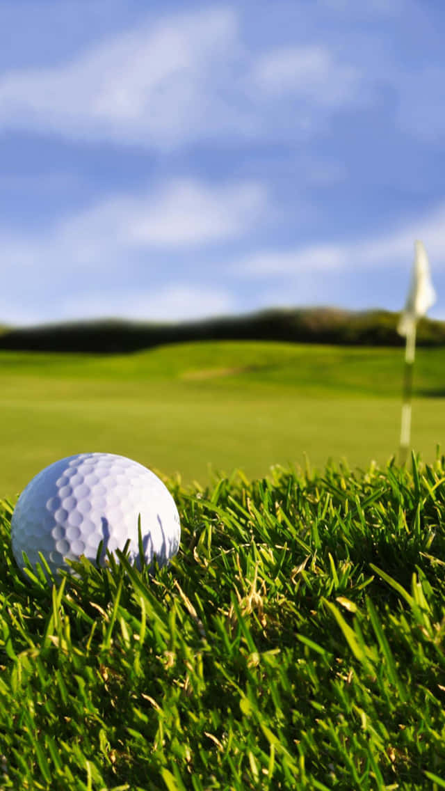Augusta National, golf ball, green, SD Phone Wallpaper