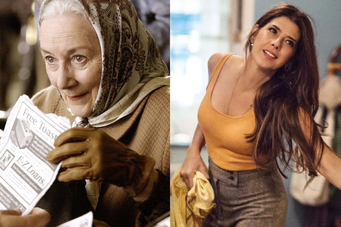 Aunt May, patterned headscarf, newspaper, HD Desktop Wallpaper