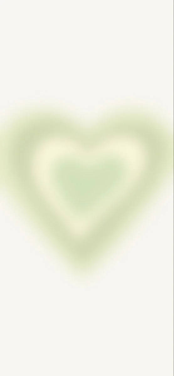 pastel green, heart shape, glowing, SD Phone Wallpaper