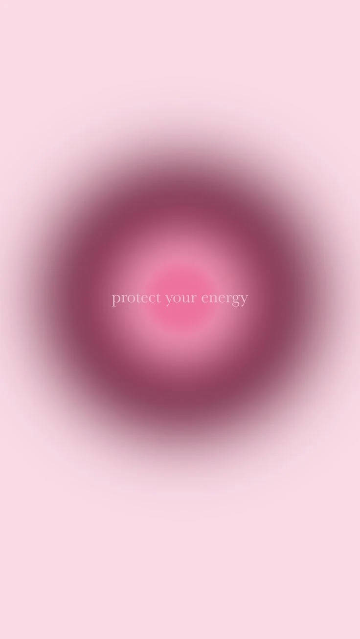 light and dark pink aura aesthetic, soft pink gradient circle, minimalist abstract design, HD Phone Wallpaper