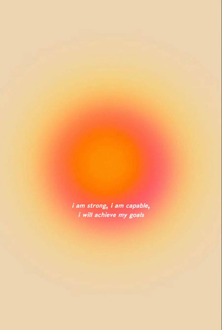 orange aura aesthetic, warm orange, yellow hues, SD Phone Wallpaper