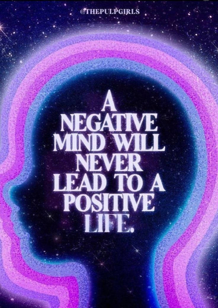 Negative Mind Aura Aesthetic, cosmic silhouette head, purple and blue glowing rings, SD Phone Wallpaper