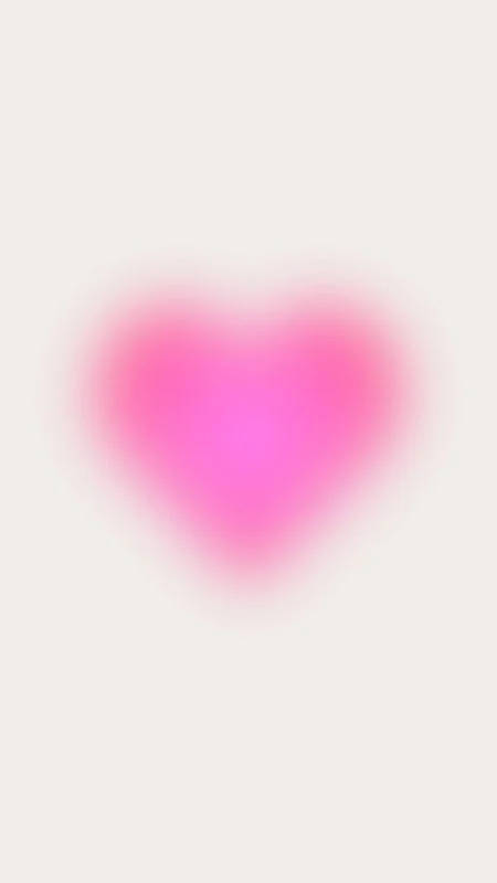 faded pink heart, glowing pink heart, pale cream background, SD Phone Wallpaper