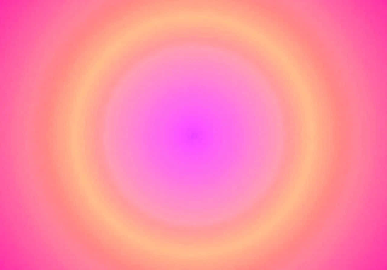 vibrant aura abstract background, concentric glowing rings, pink and orange, HD Desktop Wallpaper