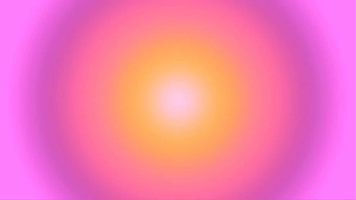 vibrant pink and orange aura, radiant gradient swirl, warm yellow center, SD Desktop Wallpaper